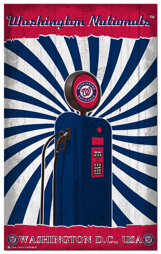 Wholesale MLB2074-Retro Pump Location 11x19 / M2074-Washington Nationals