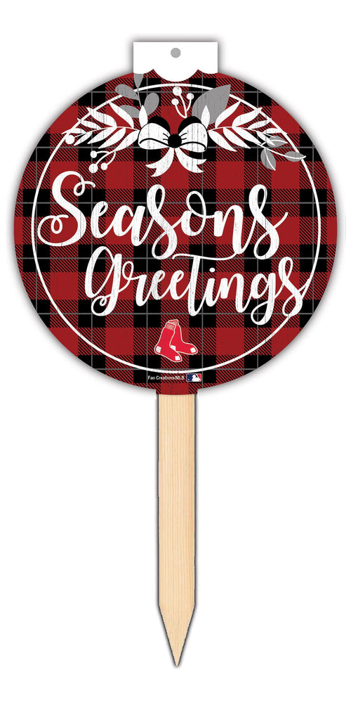 Wholesale MLB2084-Seasons Greetings Stake / M2084-Boston Red Sox