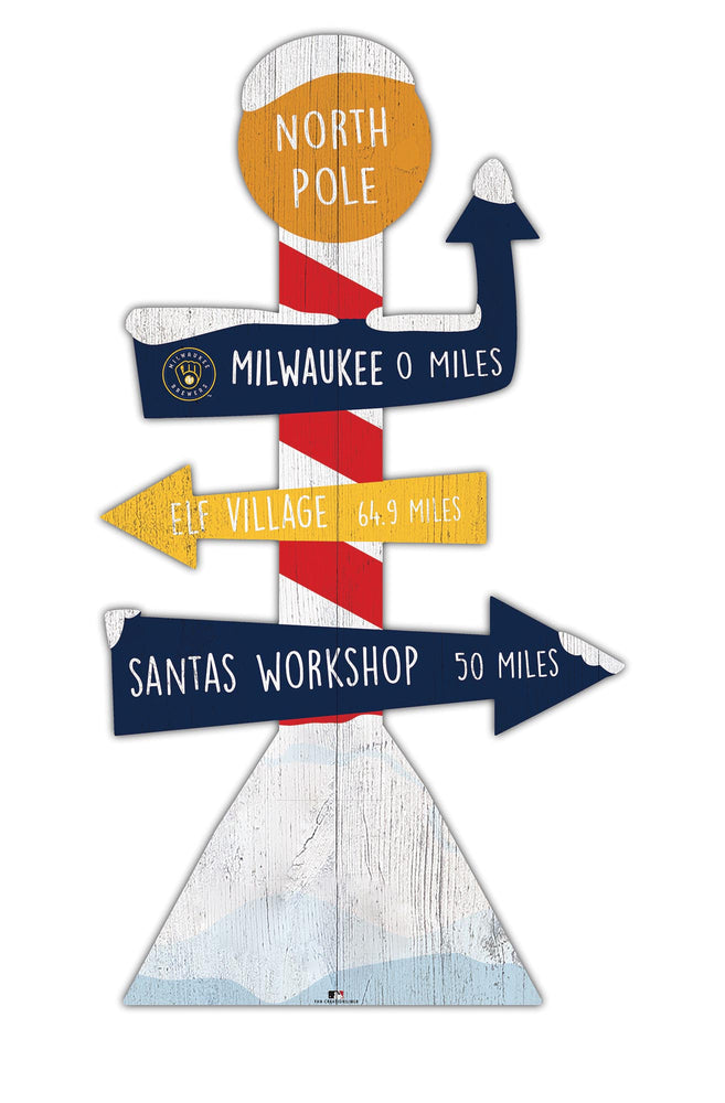 Wholesale MLB2085-Directional North Pole (Classic Impressions) / M2085-Milwaukee Brewers