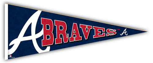 Wholesale MLB2092-Rising Pennant 24in / M2092-Atlanta Braves