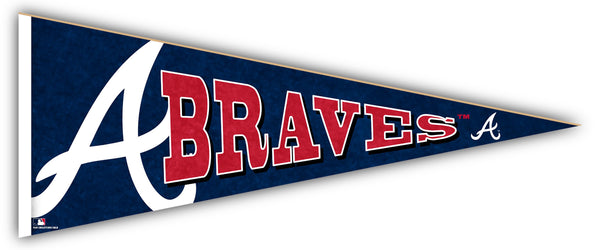 Wholesale MLB2092-Rising Pennant 24in / M2092-Atlanta Braves