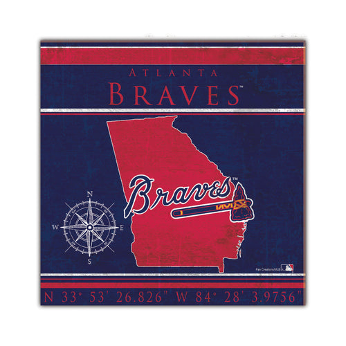 Wholesale MLB2105-Coordinates 10x10 / M2105-Atlanta Braves