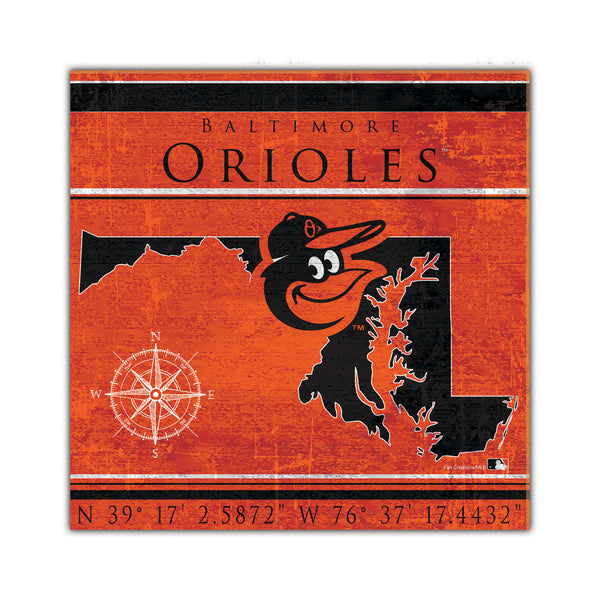 Wholesale MLB2105-Coordinates 10x10 / M2105-Baltimore Orioles