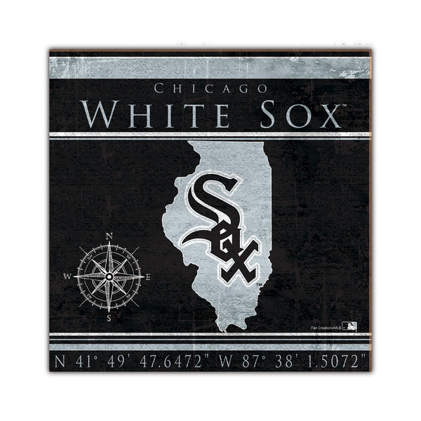 Wholesale MLB2105-Coordinates 10x10 / M2105-Chicago White Sox