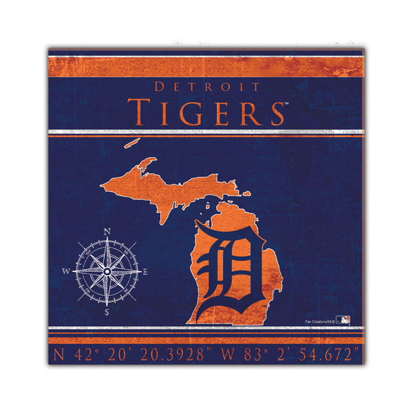 Wholesale MLB2105-Coordinates 10x10 / M2105-Detroit Tigers