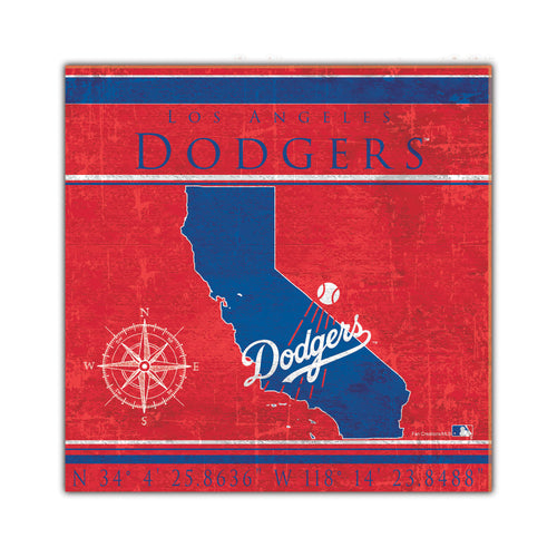 Wholesale MLB2105-Coordinates 10x10 / M2105-Los Angeles Dodgers