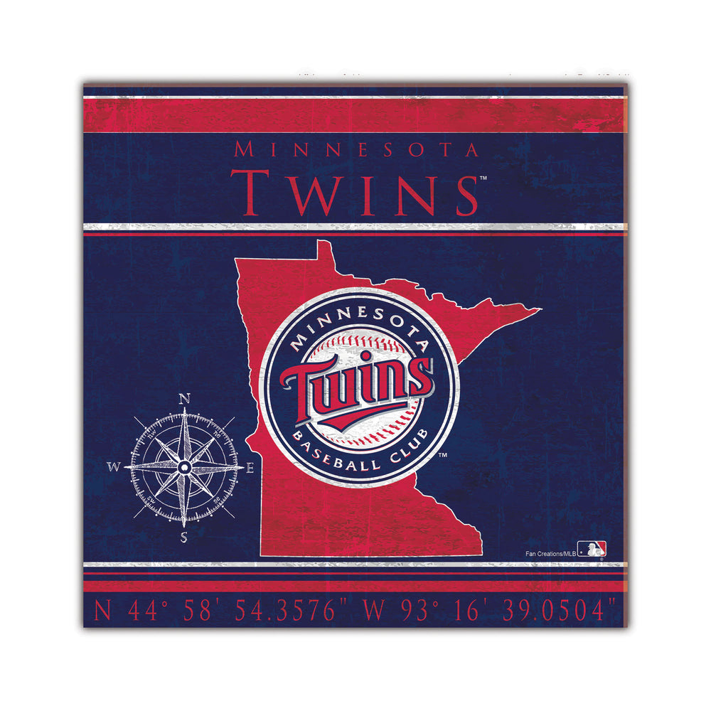 Wholesale MLB2105-Coordinates 10x10 / M2105-Minnesota Twins