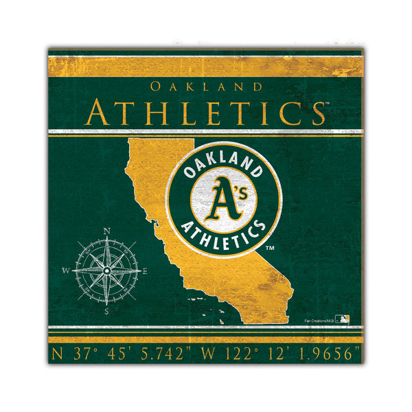 Wholesale MLB2105-Coordinates 10x10 / M2105-Oakland Athletics