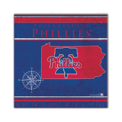Wholesale MLB2105-Coordinates 10x10 / M2105-Philadelphia Phillies
