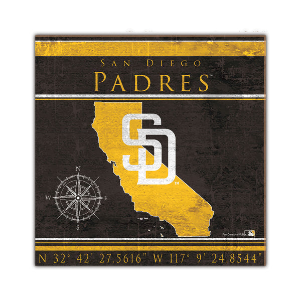 Wholesale MLB2105-Coordinates 10x10 / M2105-San Diego Padres