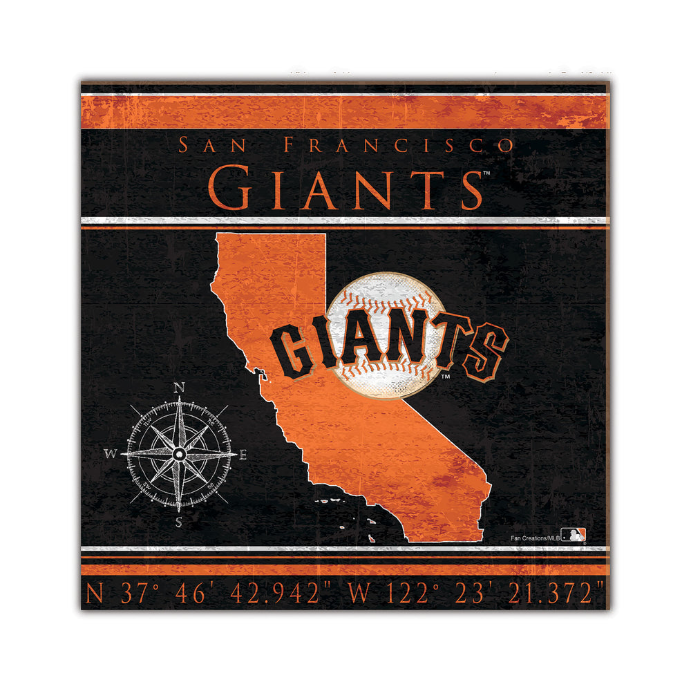 Wholesale MLB2105-Coordinates 10x10 / M2105-San Francisco Giants