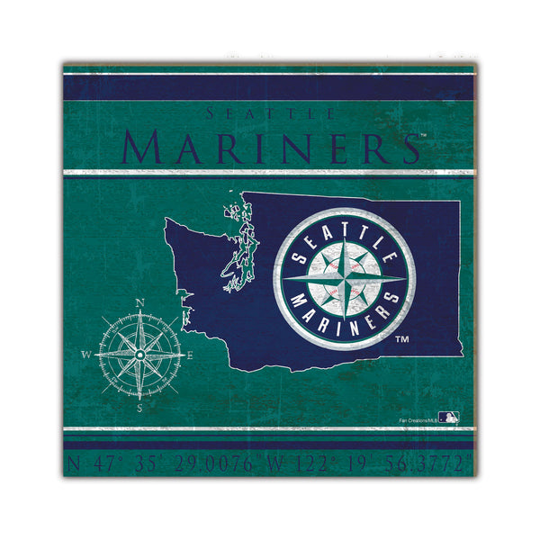 Wholesale MLB2105-Coordinates 10x10 / M2105-Seattle Mariners