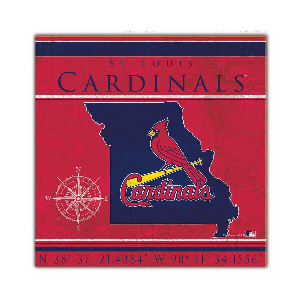 Wholesale MLB2105-Coordinates 10x10 / M2105-St. Louis Cardinals