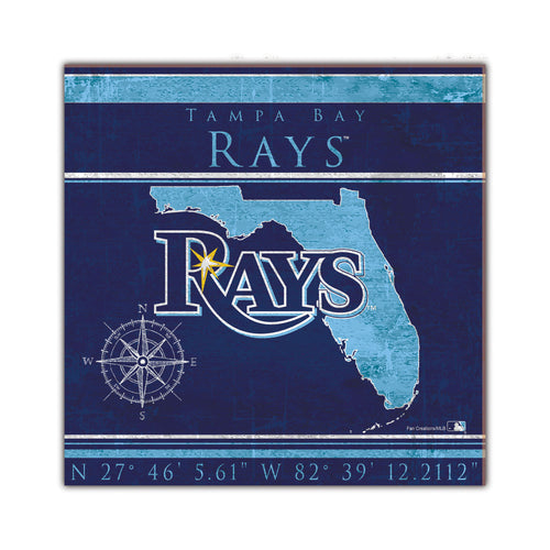 Wholesale MLB2105-Coordinates 10x10 / M2105-Tampa Bay Rays