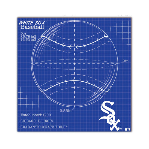 Wholesale MLB2108-Ball Blueprint 10x10 / M2108-Chicago White Sox