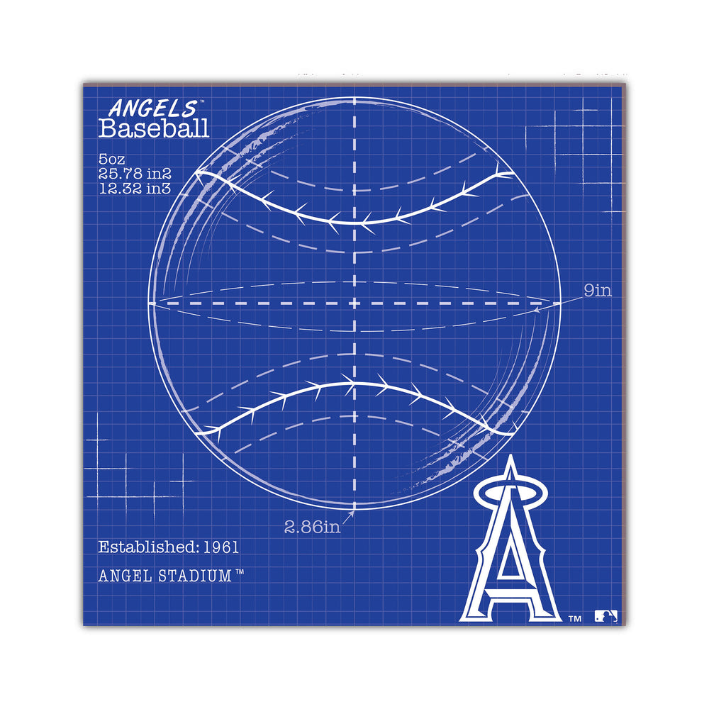 Wholesale MLB2108-Ball Blueprint 10x10 / M2108-Los Angeles Angels