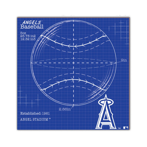 Wholesale MLB2108-Ball Blueprint 10x10 / M2108-Los Angeles Angels