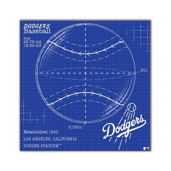 Wholesale MLB2108-Ball Blueprint 10x10 / M2108-Los Angeles Dodgers