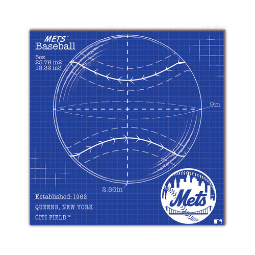 Wholesale MLB2108-Ball Blueprint 10x10 / M2108-New York Mets