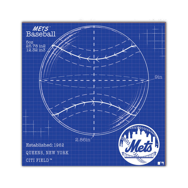 Wholesale MLB2108-Ball Blueprint 10x10 / M2108-New York Mets