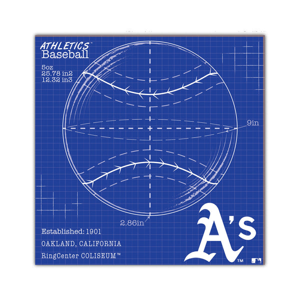 Wholesale MLB2108-Ball Blueprint 10x10 / M2108-Oakland Athletics