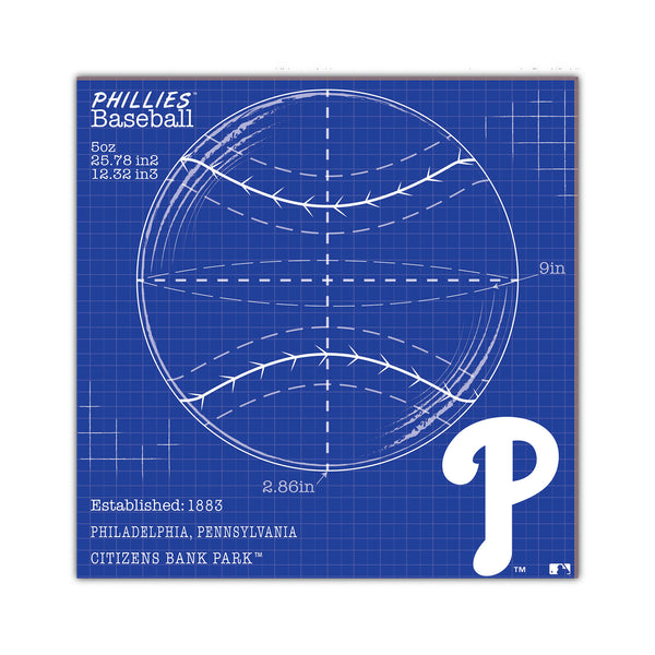 Wholesale MLB2108-Ball Blueprint 10x10 / M2108-Philadelphia Phillies