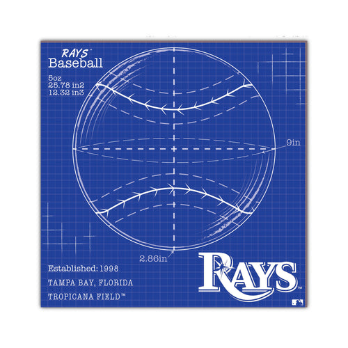 Wholesale MLB2108-Ball Blueprint 10x10 / M2108-Tampa Bay Rays