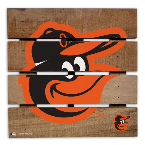 Wholesale MLB2122-Wooden 8in Hotplate / M2122-Baltimore Orioles