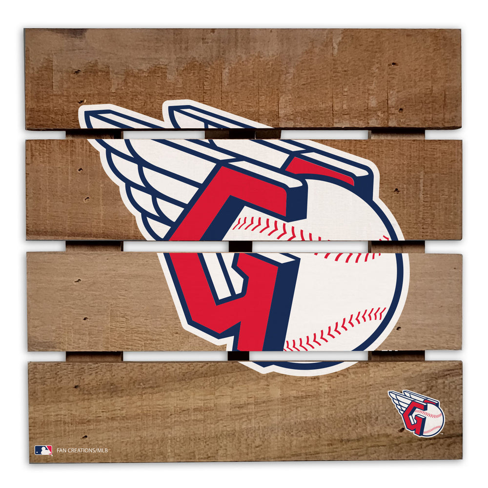 Wholesale MLB2122-Wooden 8in Hotplate / M2122-Cleveland Guardians