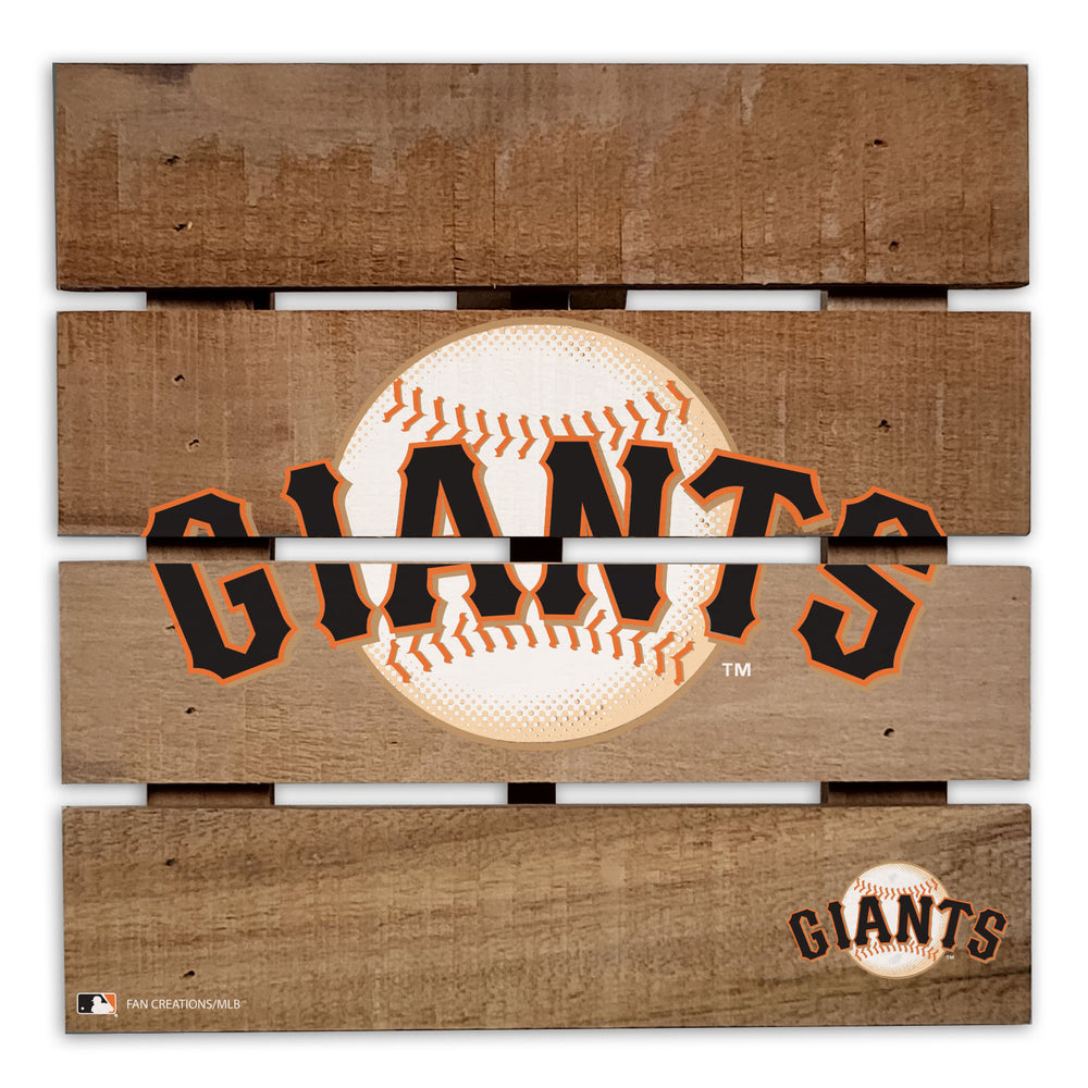 Wholesale MLB2122-Wooden 8in Hotplate / M2122-San Francisco Giants