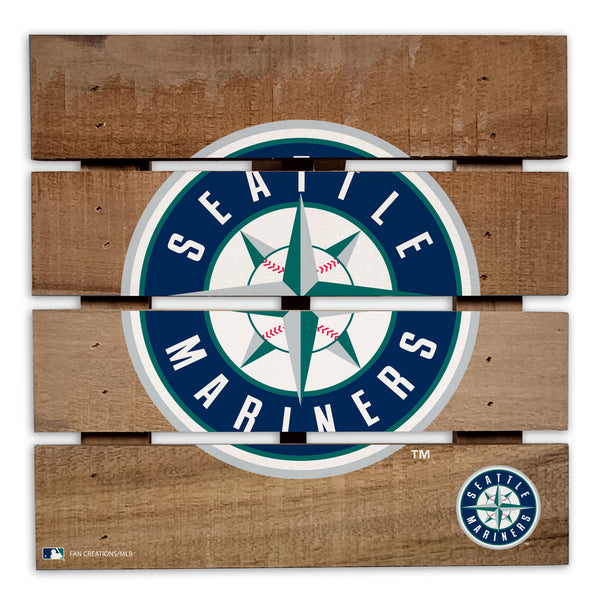 Wholesale MLB2122-Wooden 8in Hotplate / M2122-Seattle Mariners