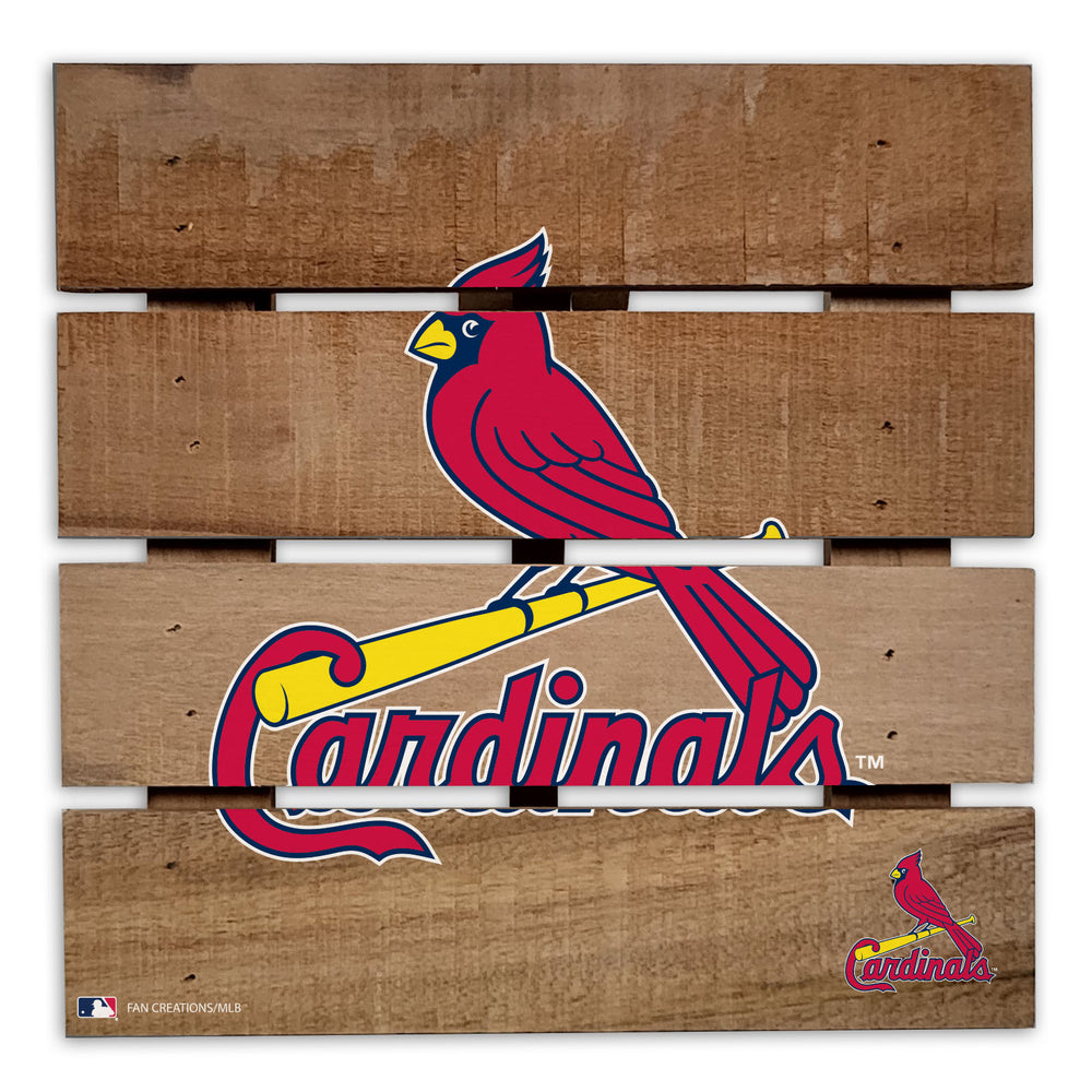 Wholesale MLB2122-Wooden 8in Hotplate / M2122-St. Louis Cardinals