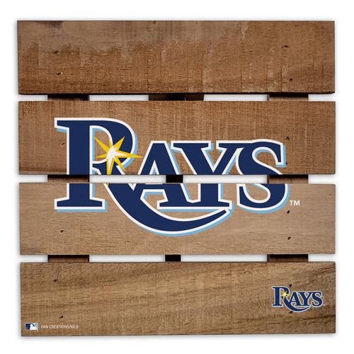 Wholesale MLB2122-Wooden 8in Hotplate / M2122-Tampa Bay Rays