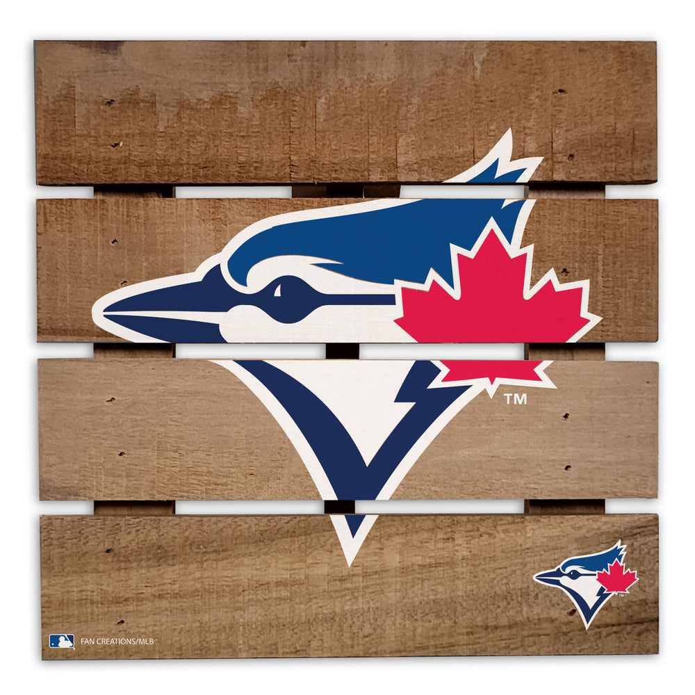 Wholesale MLB2122-Wooden 8in Hotplate / M2122-Toronto Blue Jays