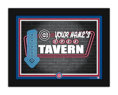 Wholesale MLB2127-Neon Tavern 12x16 / M2127-Chicago Cubs