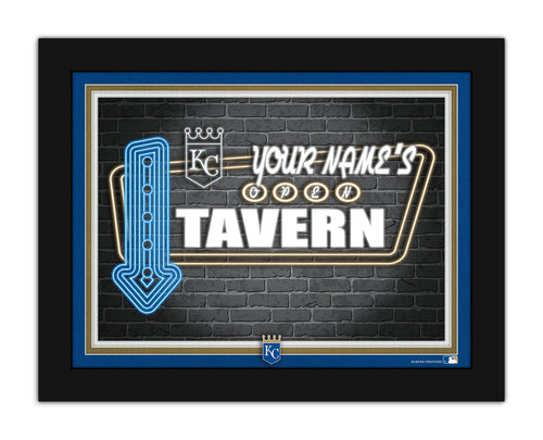 Wholesale MLB2127-Neon Tavern 12x16 / M2127-Kansas City Royals