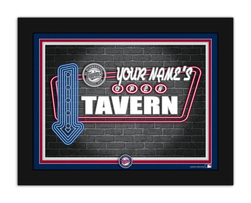 Wholesale MLB2127-Neon Tavern 12x16 / M2127-Minnesota Twins