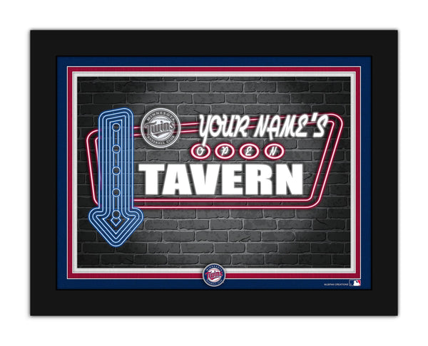 Wholesale MLB2127-Neon Tavern 12x16 / M2127-Minnesota Twins