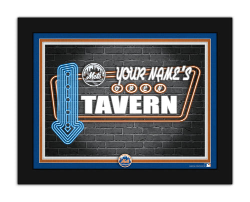 Wholesale MLB2127-Neon Tavern 12x16 / M2127-New York Mets