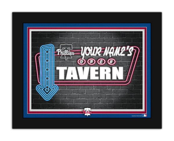 Wholesale MLB2127-Neon Tavern 12x16 / M2127-Philadelphia Phillies