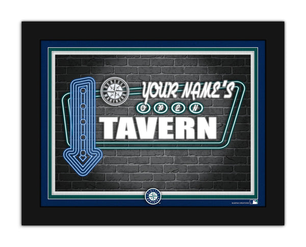 Wholesale MLB2127-Neon Tavern 12x16 / M2127-Seattle Mariners