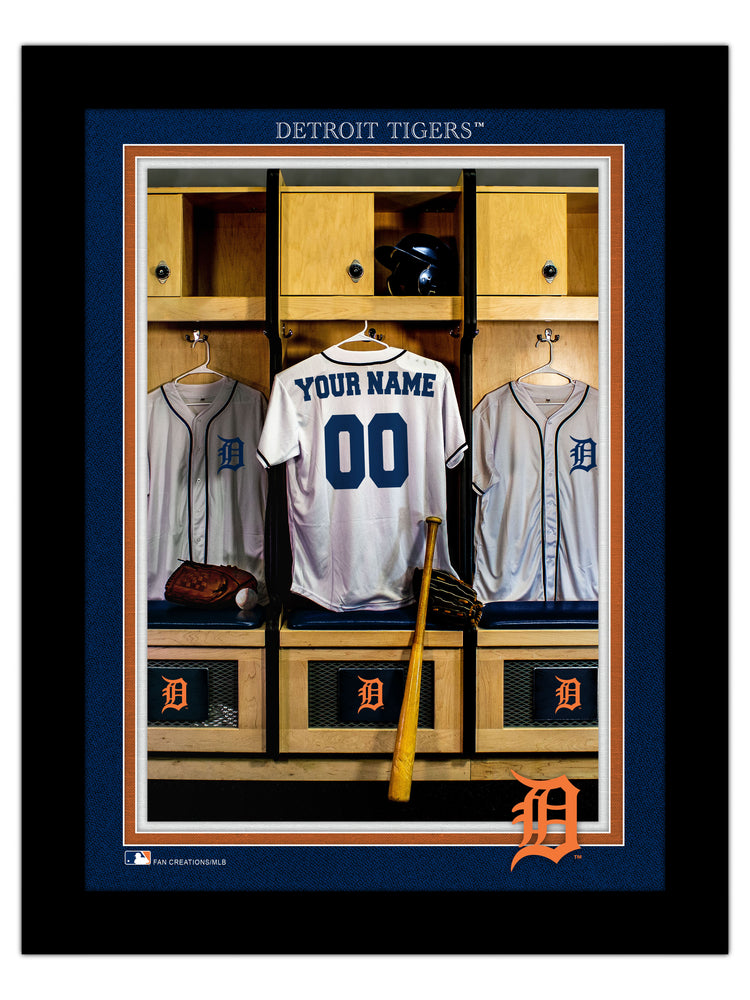 Wholesale MLB2130-Locker Room Single Jersey 12x16 / M2130-Detroit Tigers