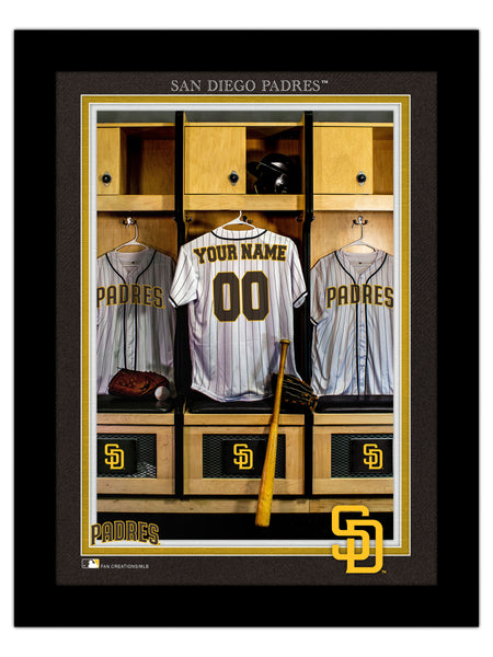 Wholesale MLB2130-Locker Room Single Jersey 12x16 / M2130-San Diego Padres