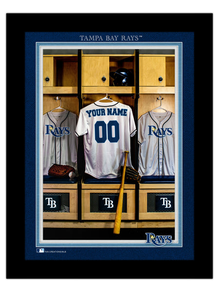 Wholesale MLB2130-Locker Room Single Jersey 12x16 / M2130-Tampa Bay Rays