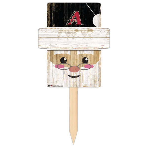 Wholesale MLB2147-Santa Head Yard Stake / M2147-Arizona Diamondbacks