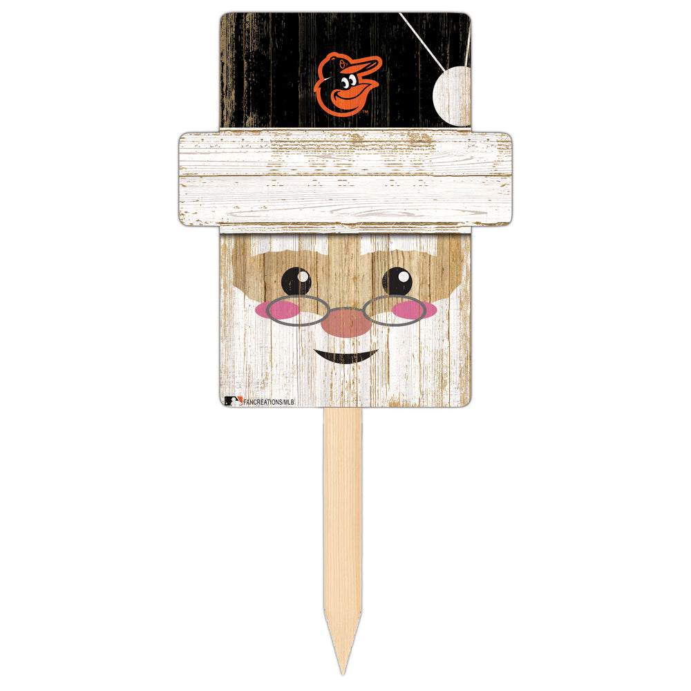 Wholesale MLB2147-Santa Head Yard Stake / M2147-Baltimore Orioles