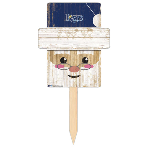 Wholesale MLB2147-Santa Head Yard Stake / M2147-Tampa Bay Rays