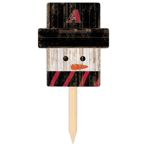 Wholesale MLB2148-Snow Man Head Yard Stake / M2148-Arizona Diamondbacks