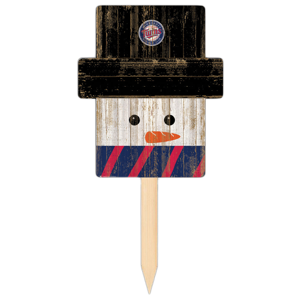 Wholesale MLB2148-Snow Man Head Yard Stake / M2148-Minnesota Twins