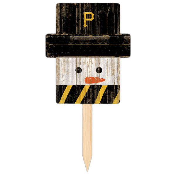 Wholesale MLB2148-Snow Man Head Yard Stake / M2148-Pittsburgh Pirates